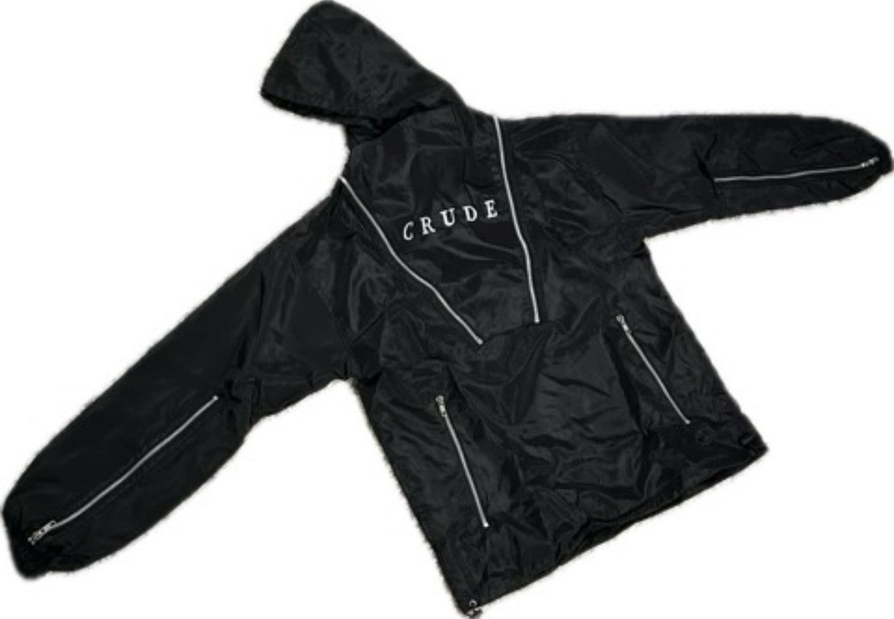 CRUDE OVERSIZED BLACK JACKET